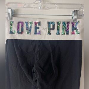 Y2K VS Pink Black and White Cotton Leggings